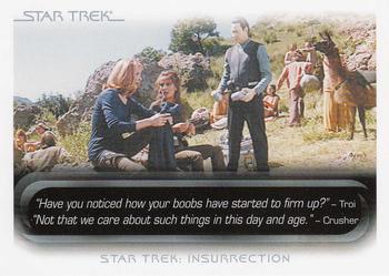 2010 Rittenhouse The Quotable Star Trek Movies #79 Beverly Crusher / Deanna Troi / Worf / Data Front
