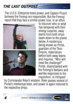 2011 Rittenhouse The Complete Star Trek: The Next Generation Series 1 #4 The Last Outpost Back