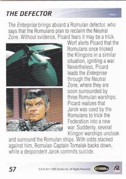 2011 Rittenhouse The Complete Star Trek: The Next Generation Series 1 #57 The Defector Back