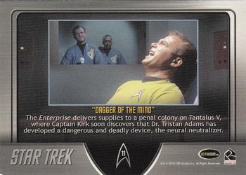 2011 Rittenhouse Star Trek: Remastered Original Series #11 Dagger of the Mind Back