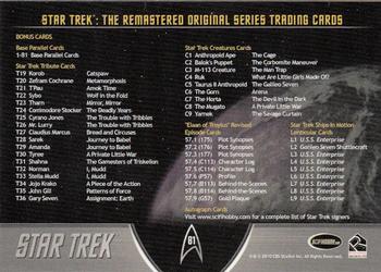 2011 Rittenhouse Star Trek: Remastered Original Series #81 Checklist: Inserts Back
