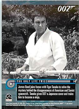 2011 Rittenhouse James Bond Mission Logs #14 You Only Live Twice (Inside his ninja training school, Tiger Tanaka...) Back