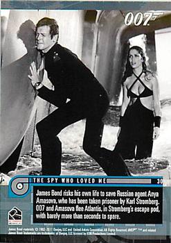 2011 Rittenhouse James Bond Mission Logs #30 The Spy Who Loved Me (James Bond comes aboard the U.S.S. Wayne, which...) Back