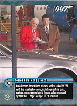 2011 Rittenhouse James Bond Mission Logs #53 Tomorrow Never Dies (Q delivers to James Bond his new vehicle, a BMW 750...) Front