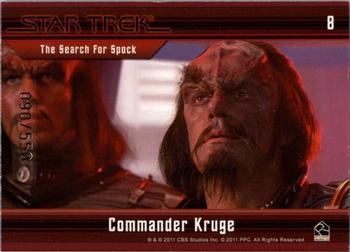 2011 Rittenhouse Star Trek Classic Movies Heroes & Villains #8 Commander Kruge Back