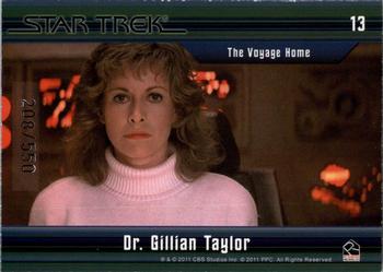 2011 Rittenhouse Star Trek Classic Movies Heroes & Villains #13 Dr. Gillian Taylor Back