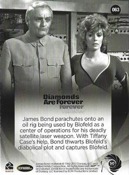 2012 Rittenhouse James Bond 50th Anniversary Series 1 #063 Diamonds Are Forever Back