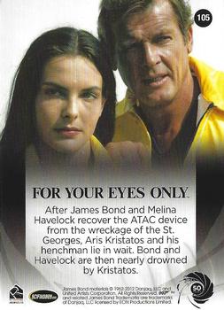 2012 Rittenhouse James Bond 50th Anniversary Series 1 #105 For Your Eyes Only Back