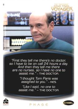 2012 Rittenhouse The Quotable Star Trek Voyager #08 The Doctor, to Kes: Time and Again Back