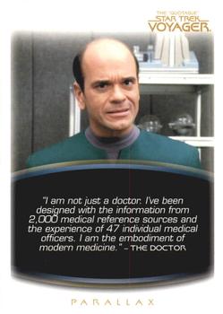 2012 Rittenhouse The Quotable Star Trek Voyager #19 The Doctor: Parallax Front