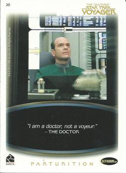 2012 Rittenhouse The Quotable Star Trek Voyager #20 The Doctor: Twisted Back