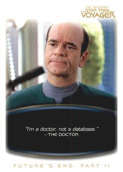 2012 Rittenhouse The Quotable Star Trek Voyager #21 The Doctor: Future's End, Part II Front