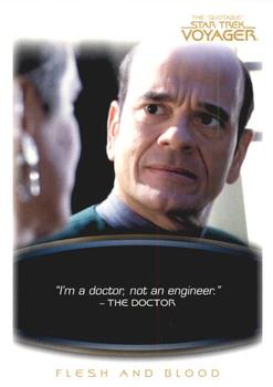 2012 Rittenhouse The Quotable Star Trek Voyager #22 The Doctor: Flesh and Blood Front