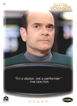 2012 Rittenhouse The Quotable Star Trek Voyager #23 The Doctor/Torres: Prototype Back