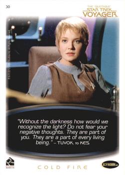 2012 Rittenhouse The Quotable Star Trek Voyager #30 Tanis, to Kes: Cold Fire Back