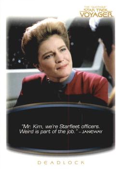 2012 Rittenhouse The Quotable Star Trek Voyager #35 Janeway: Deadlock Front