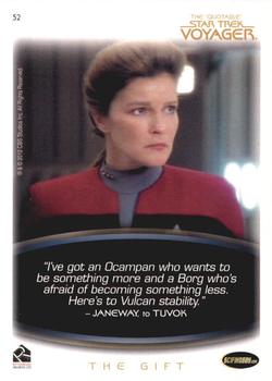 2012 Rittenhouse The Quotable Star Trek Voyager #52 Janeway/Tuvok: The Gift Back