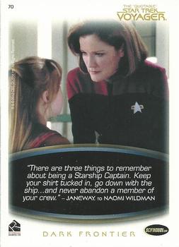 2012 Rittenhouse The Quotable Star Trek Voyager #70 Janeway/The Doctor: Fair Haven Back