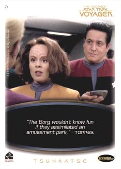 2012 Rittenhouse The Quotable Star Trek Voyager #71 Seven of Nine: Ashes to Ashes Back