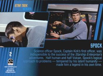2013 Rittenhouse Star Trek The Original Series Heroes and Villains #2 Spock Back