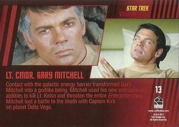 2013 Rittenhouse Star Trek The Original Series Heroes and Villains #13 Lt. Cmdr. Gary Mitchell Back