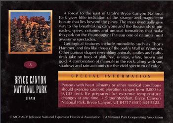 1995 National Parks Collection 1st Edition #8 Bryce Canyon National Park Back