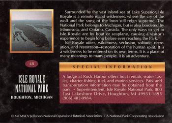1995 National Parks Collection 1st Edition #48 Isle Royale Back