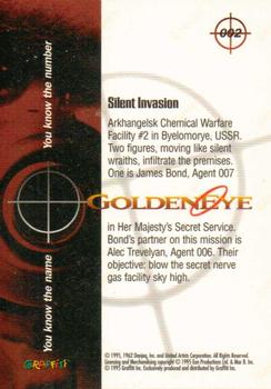 1995 Graffiti James Bond: GoldenEye #2 Silent Invasion Back