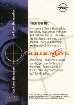 1995 Graffiti James Bond: GoldenEye #11 Place Your Bet Back