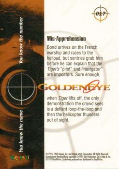 1995 Graffiti James Bond: GoldenEye #17 Mis-Apprehension Back
