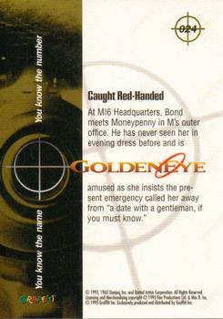1995 Graffiti James Bond: GoldenEye #24 Caught Red-Handed Back