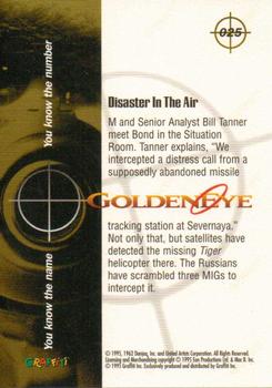 1995 Graffiti James Bond: GoldenEye #25 Disaster In The Air Back