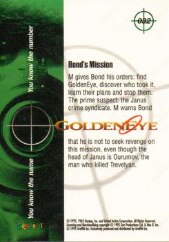 1995 Graffiti James Bond: GoldenEye #32 Bond's Mission Back