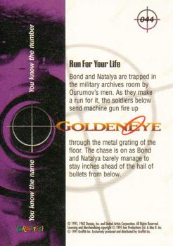 1995 Graffiti James Bond: GoldenEye #44 Run For Your Life Back