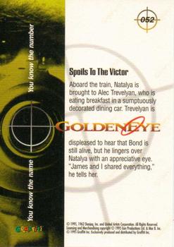 1995 Graffiti James Bond: GoldenEye #52 Spoils To The Victor Back