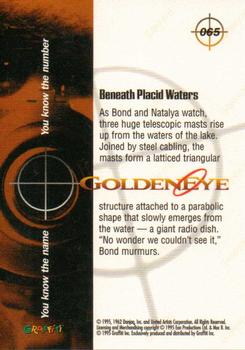 1995 Graffiti James Bond: GoldenEye #65 Beneath Placid Waters Back
