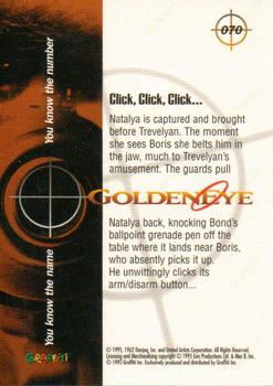 1995 Graffiti James Bond: GoldenEye #70 Click, Click, Click ... Back