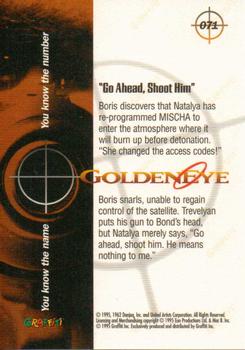 1995 Graffiti James Bond: GoldenEye #71 Go Ahead, Shoot Him Back