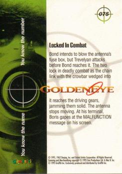 1995 Graffiti James Bond: GoldenEye #75 Locked In Combat Back