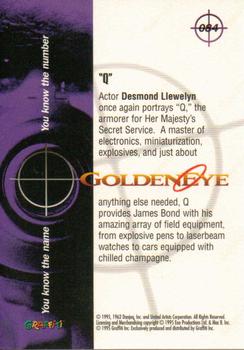 1995 Graffiti James Bond: GoldenEye #84 Q Back