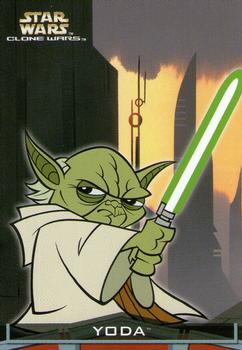2004 Topps Star Wars: Clone Wars #4 Yoda Front
