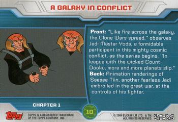 2004 Topps Star Wars: Clone Wars #10 A Galaxy in conflict Back