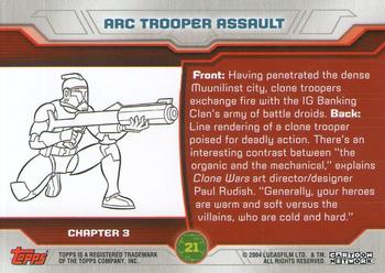 2004 Topps Star Wars: Clone Wars #21 ARC Trooper Assault Back