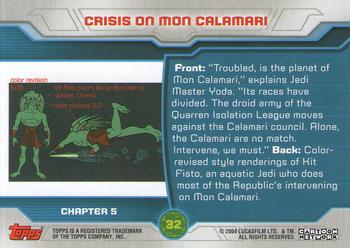 2004 Topps Star Wars: Clone Wars #32 Crisis on Mon Calamari Back