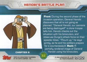 2004 Topps Star Wars: Clone Wars #52 Kenobi's Battle Plan Back