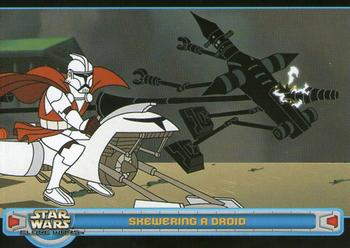 2004 Topps Star Wars: Clone Wars #53 Skwering a Droid Front