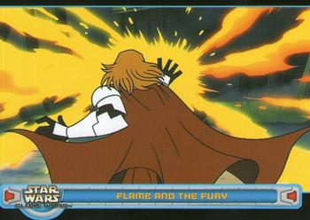 2004 Topps Star Wars: Clone Wars #56 Flame and the Fury Front