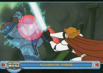 2004 Topps Star Wars: Clone Wars #57 A Clash of Titans Front
