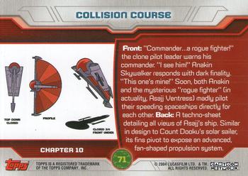 2004 Topps Star Wars: Clone Wars #71 Collision Course Back