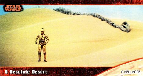 1997 Topps Widevision Star Wars Trilogy (Retail) #4 A Desolate Desert Front